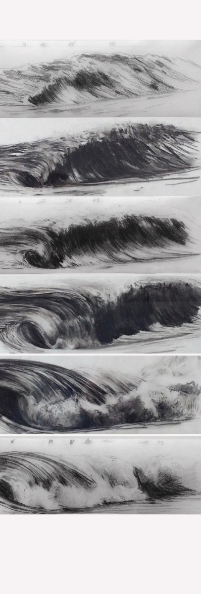 marijo foehle vagues fusain 